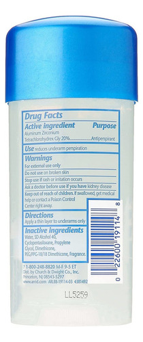 Arrid Extra Dry Antitranspirante Y Desodorante Gel Transpare