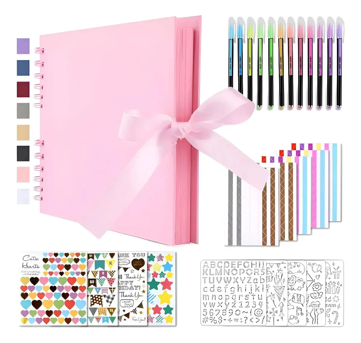 Álbum De Recortes Familiar De 80 Páginas Para Hacer Uno Mism Color Rosa