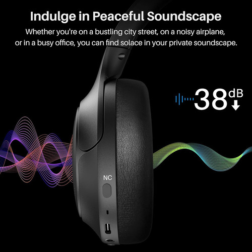 Auriculares Tozo H10 Cancelación Activa De Ruido Bluetooth Eq Personalizable Confort Y Larga Duración De Batería