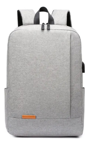 Mochila Business Gris, Portalaptop 16pg, Textil Importado 