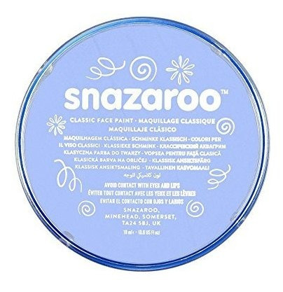 Cara Clásico Snazaroo Y Pintura De Cuerpo, 18ml, Azul Pálido