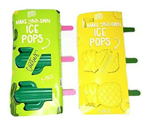 Cool Gear Make Your Own Popsicle Ice Tray Pineapple And Cact