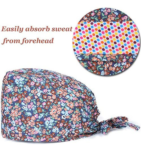 Gorro De Trabajo Ajustable Kousenpu Con Banda Para El Sudor