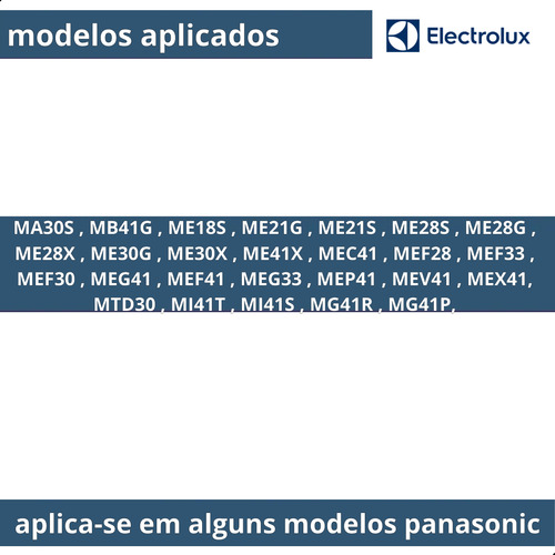 Tampa De Mica Microondas Electrolux Mec41 Me21s Mef41 Me28s