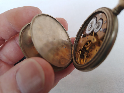 Antiguo Reloj De Bolsillo, Para Repuesto Con Faltantes Roto (Usado)