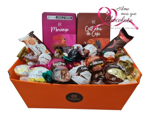 Cesta De Presentes Com 20 Chocolates Cacau Show Promoção