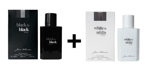 Perfume White 100ml + Black 100ml Jean Vernier