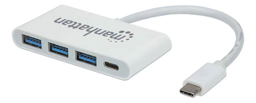 Concentrador Hub Usb-c Manhattan 163552 3x Usb + 1x Usb-c