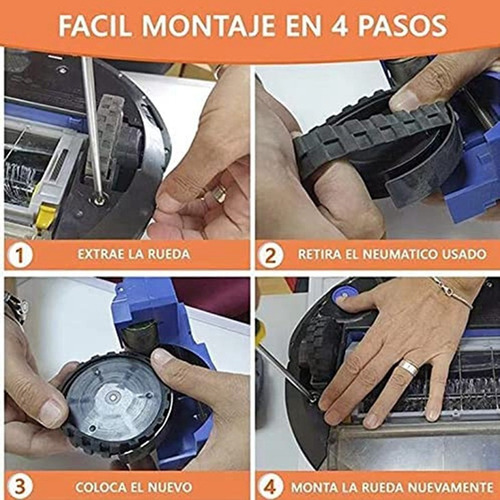 Rueda Delantera Y Neumáticos De Repuesto Para Irobot Roomba
