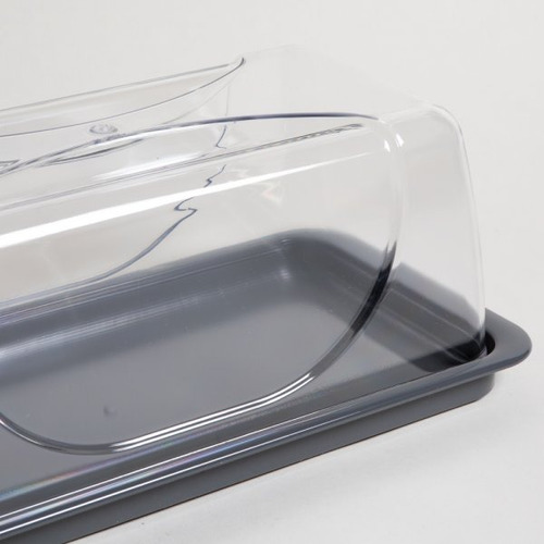 Recipiente Budinero Plastico Transparente Gastronómico 38cm 
