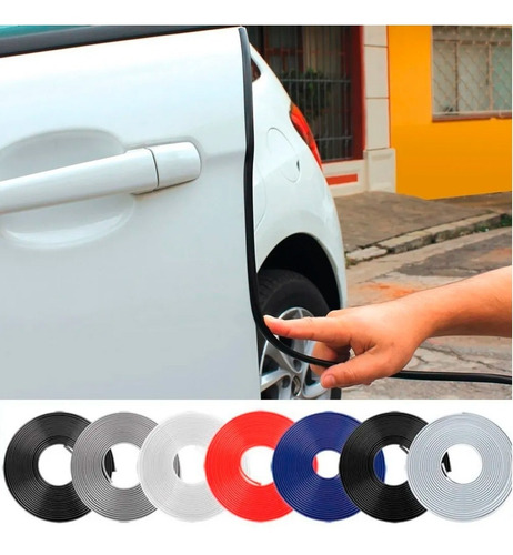 Imagem 7 de 7 de Protetor De Bordas Portas Veiculo Universal Carro -10 Metros