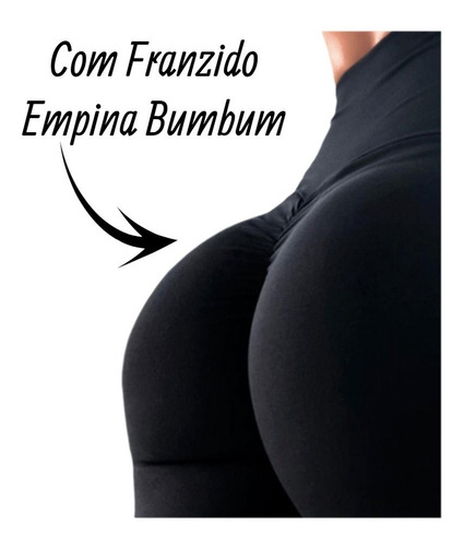 Imagem 7 de 9 de Calça Com Franzido Levanta Bumbum Legging De Ginástica 938