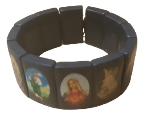 Brazalete Elastizado Con Imágenes De Santos Cristianos