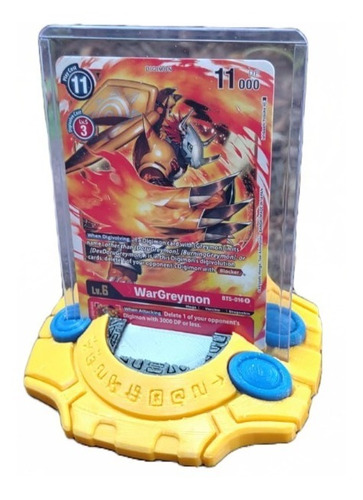 Toploader Digivice Digimon Porta Cartas 3d Pla Pixelados_