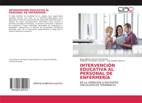Libro: Intervención Educativa Al Personal De Enfermería: En