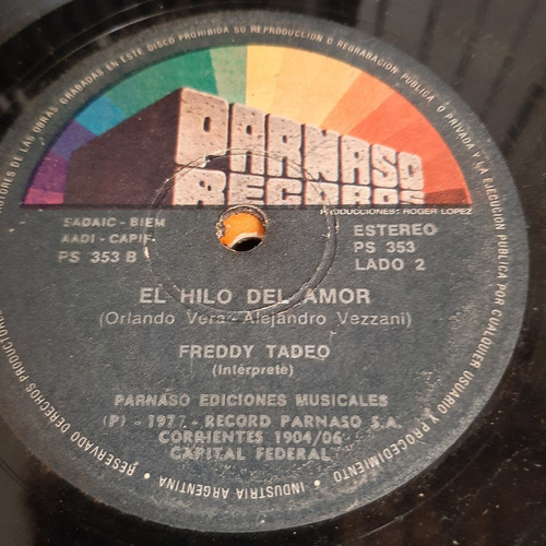 Simple Freddy Tadeo Parnaso Records C17