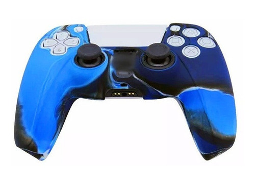 Funda Protector De Silicona Para Joystick De Ps5 Camu Azul