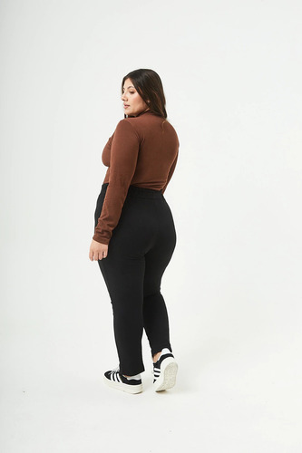 Body De Morley Cuello Alto Linea Curvy Para Mujer Chocolate 6