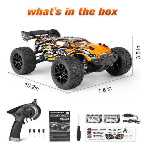 Carro De Corrida Haiboxing, Carro De Controle Remoto 1:18 Ha