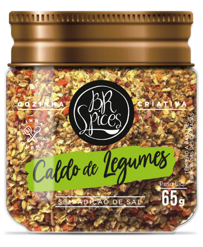 Tempero Para Caldo De Legumes Br Spices Pote 65g