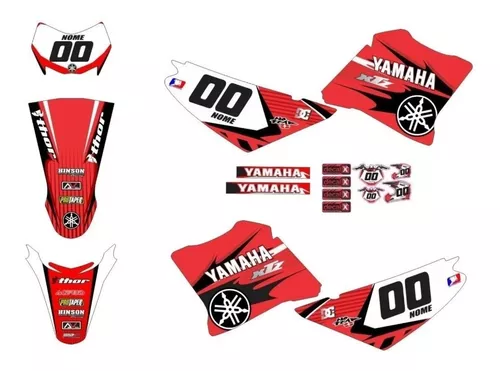 Adesivos Moto Cross Trilha Xtz 125 20mm Personalizada Lm248