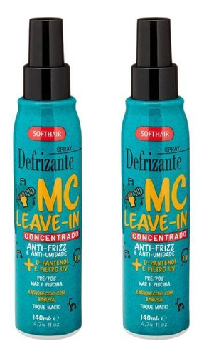 Defrizante Soft Hair 140ml Spray Mc Leave-in - Kit Com 2un