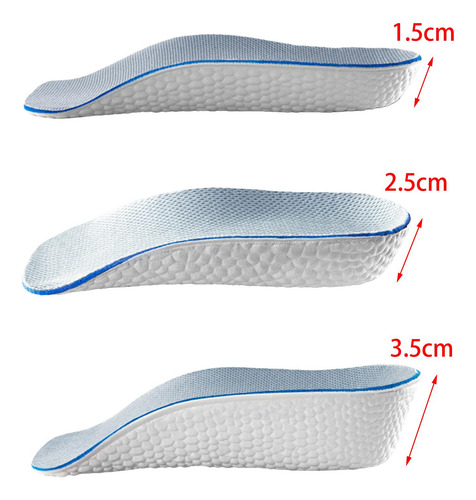 2 Piezas De Insertos De Elevación De Talón Para Tacones