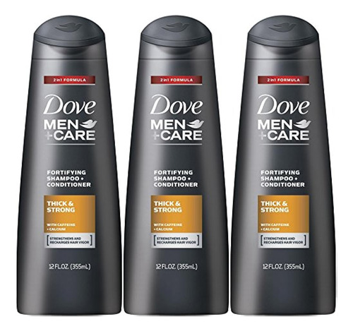 Dove Men + Care Champú + Acondicionador 2 En 1 Fortalecedor 