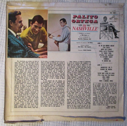 Imagen 4 de 5 de Palito Ortega En Nashville (rca Victor Avl-3661)