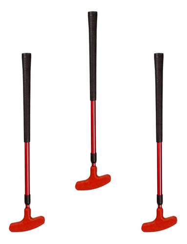Palos Minigolf De Práctica En Casa, Mxved-003, 3 Pzas, Rojo, Color Rojo