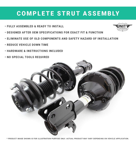 Unity Automotive 11083 Consamblaje Del Puntal Completo Delan
