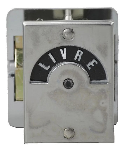 Fechadura Trinco Livre Ocupado Lockwell Cromado Cor Prateado