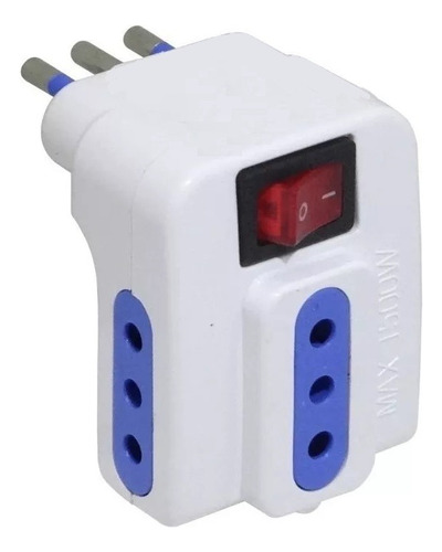 Adaptador Enchufe Triple Con Interructor 1500w 10amp Hxc051