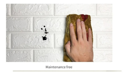 Pared Blanca 3d Autoadhesivo Panel 70cm X 77cm X 5 Unidades