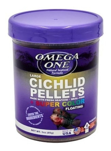 Cichlid Pellets 85gr Comida Gránulos Grandes Peces Ciclidos