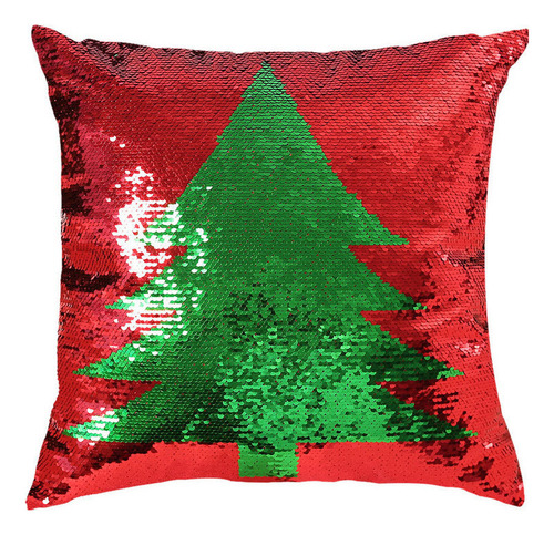 Fundas De Almohada Con Forma De Ciervo Navideño Con Lentejue