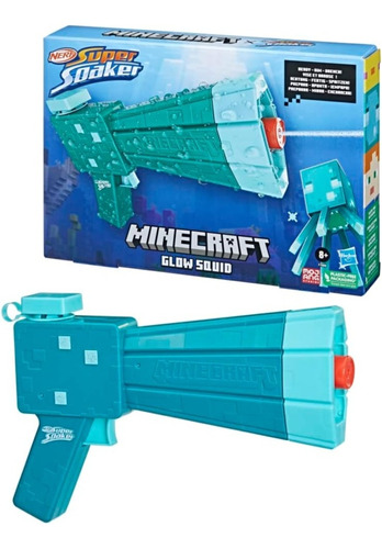 Super Soaker Minecraft: Soa Glow Squid Lanzador De Agua