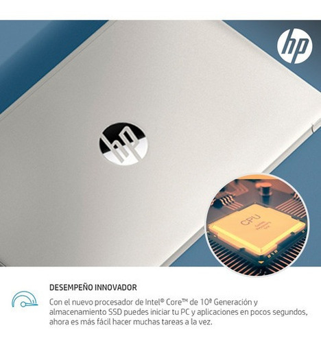 Notebook Hp 14-dq2029la Core I5 1135g7 8gb 256gb Ssd 14 W10 Color Plateado
