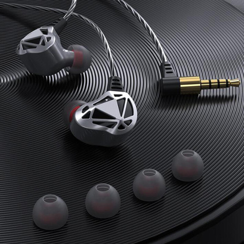 Auriculares Con Cable Aislamiento De Ruido De 3,5 Mm Gris