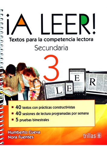 ¡a Leer! / 3 Secundaria / Competencia Lectora.