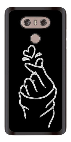 Fundas Protector Uso Rudo Para LG Chasquido Negro Corazon