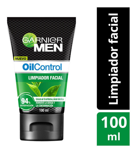 Imagen 1 de 6 de Limpiador Facial Matificante Garnier Men Oil Control 100ml