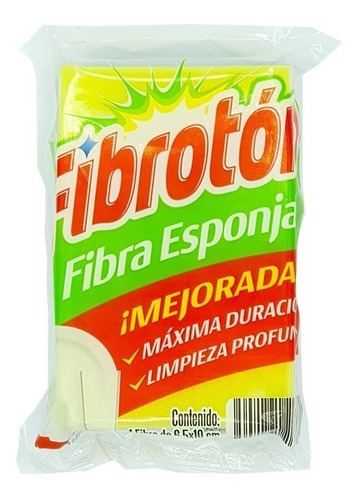 Imagen 2 de 2 de Fibra Esponja, Fibrotón (6.5x10cm)
