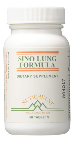 Nutri-westsino-lung Frmula 60comprimidos De Nutri-west