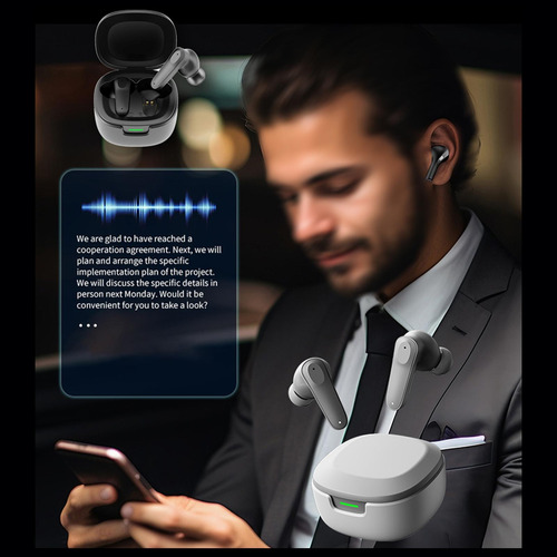 Auriculares Traductores Bt 5.4 Auriculares Negro