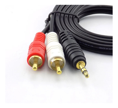 Cabo De Áudio Auxiliar P2 X 2 Rca Macho Estéreo 1,5mt Player