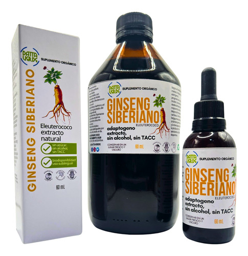 Ginseng Siberiano Eleuterococo 500 Ml