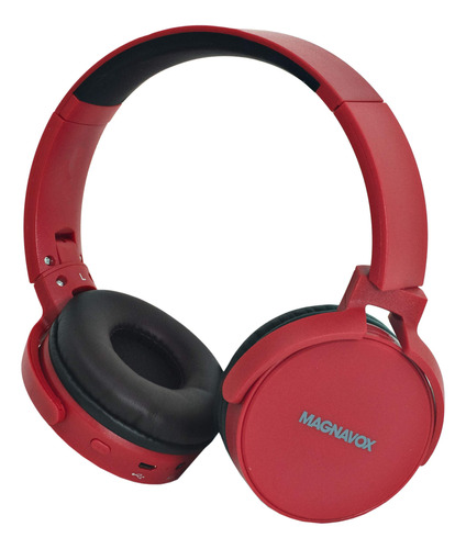 Magnavox Mbh542-rd Bluetooth Wireless Foldable Stereo Heads.