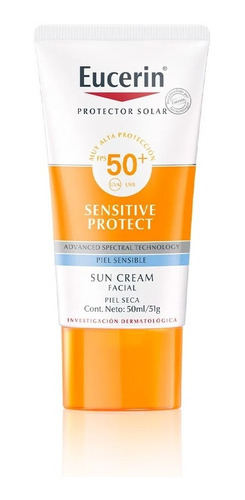 Crema Facial Eucerin Sensitive Protect Piel Seca Fps50 50ml 