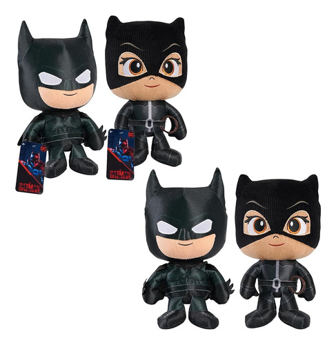 Batman The And Selina Kyle 11-inch Small Plush Toys 2-pack, 